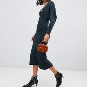 Warehouse Chevron Dress